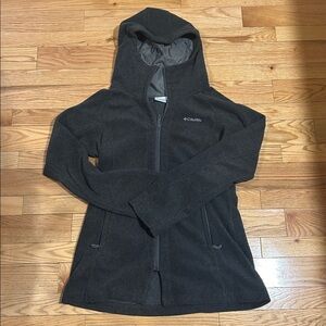 Columbia Charcoal Fleece Hooded Jacket